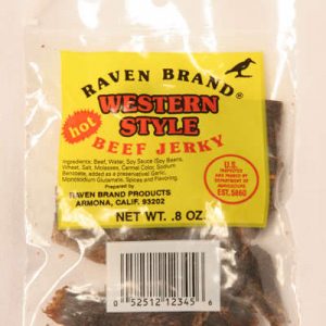 Western Style Jerky HOT .8oz Bag