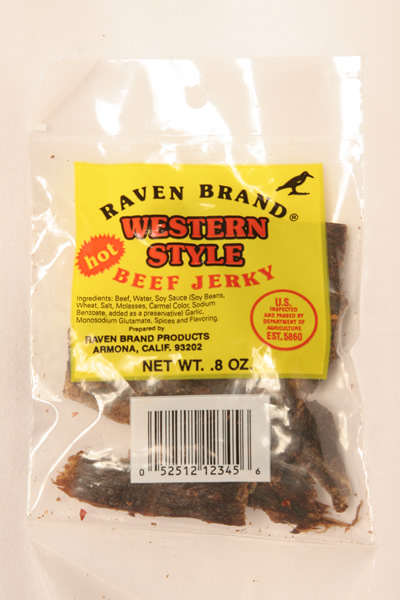 Western Style Jerky HOT .8oz Bag