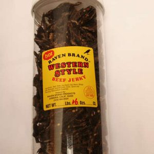 Western Style Jerky HOT Canister 16oz