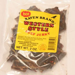 Western Style Jerky HOT 2oz Bag