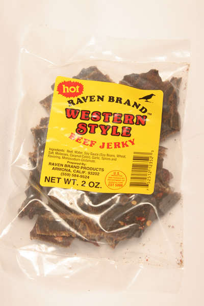 Western Style Jerky HOT 2oz Bag